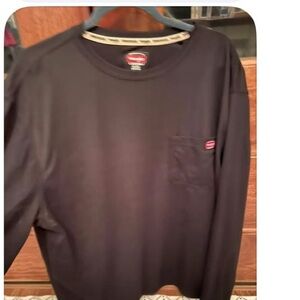 Wrangler Men's Long Sleeve Black Tee